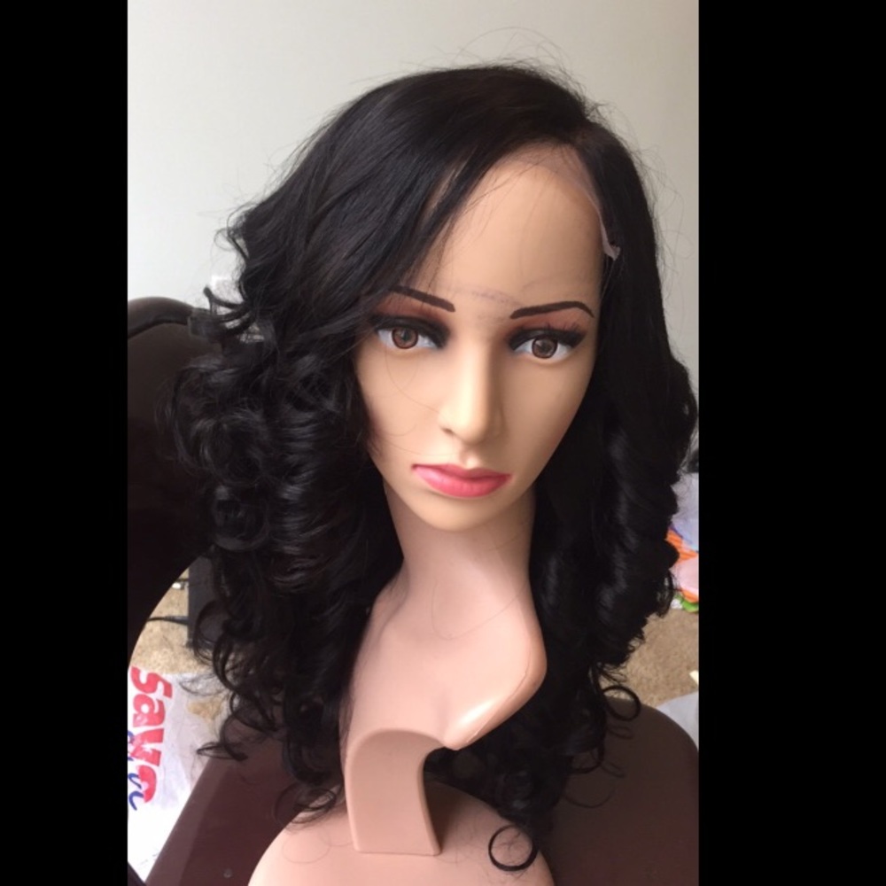 24 inch Brazilian side part wig